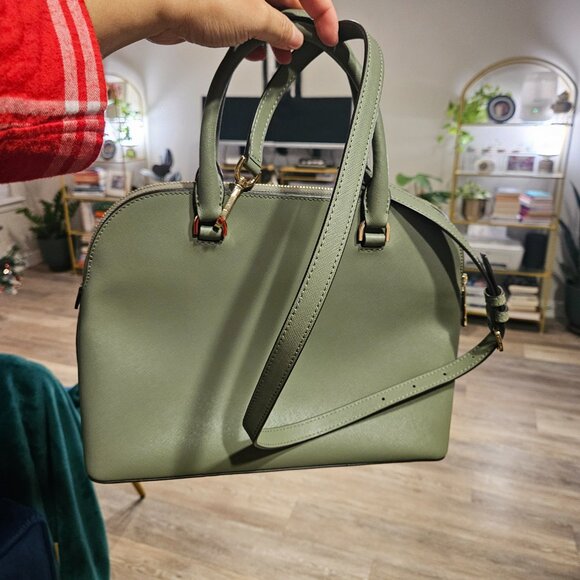 Michael Kors Army Green Top Handle Bag - Picture 3 of 14